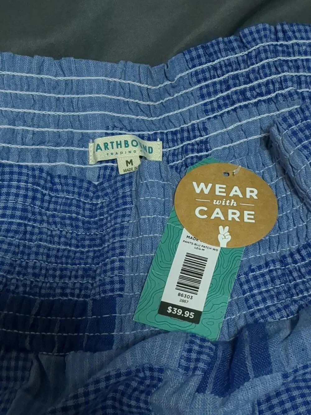 NWT Earthbound Trading Co Patchwork Pants - Size Medium
